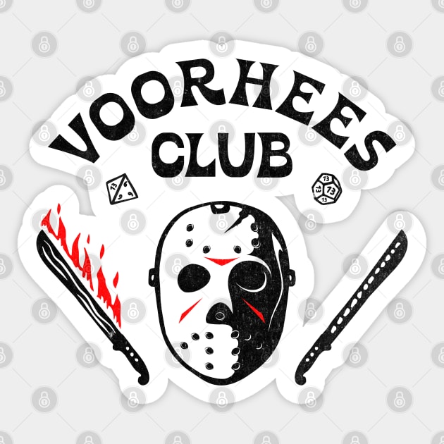 Voorhees Club Sticker by cpt_2013